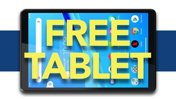 free tablet promotion image, maxxshouth store, mississippi fiber internet