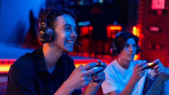 gaming internet, gaming wifi, internet for gaming, two teen boys gaming