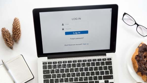 Safer Internet Day, How Could We Solve Online Safety, image of laptop with log in screen